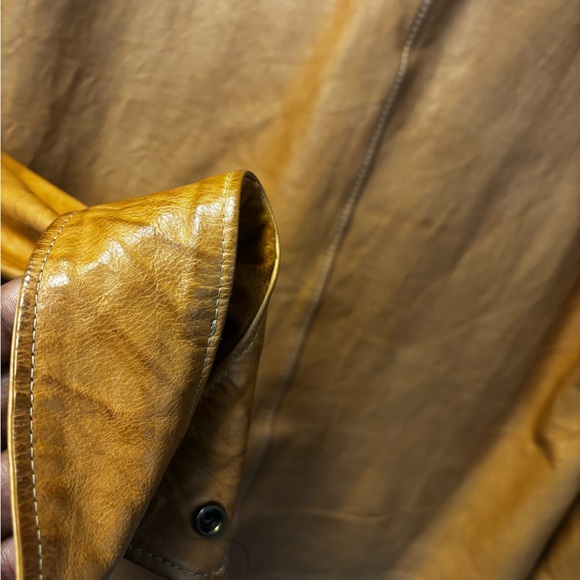 Brown Casual Button Down Shirt with Long Sleeves - Picture 3 of 3
